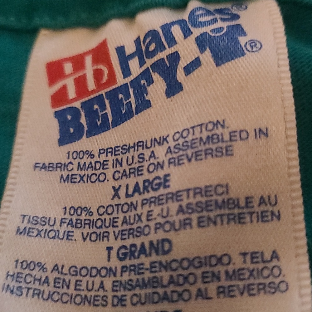 Hanes Beefy Dock Street "Amber Beer" Philadelphia Vintage Size XL Unisex Tee - Picture 6 of 9